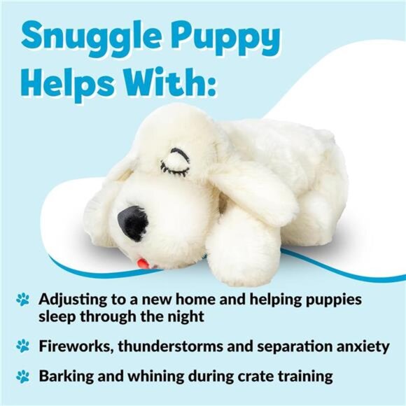 Puppy Heartbeat Stuffed Dog Toys. Dog Plush for Anxiety - Picture 2 of 7